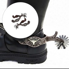 Metal Horse Spur Western Cowboy Horse Spur Horse Boot Spur Decoration Enduring