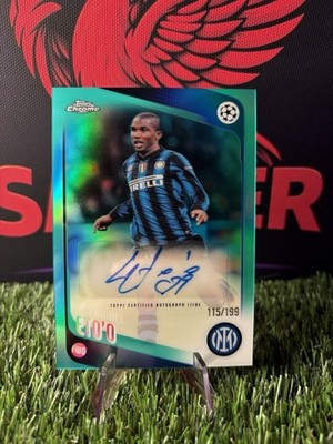 Samuel Eto o /199 Auto. Topps UCC Chrome 2025/26. Inter Mailand