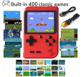 New Mini Retro Video Game Console 400 Games Portable Handheld Kids Game Console