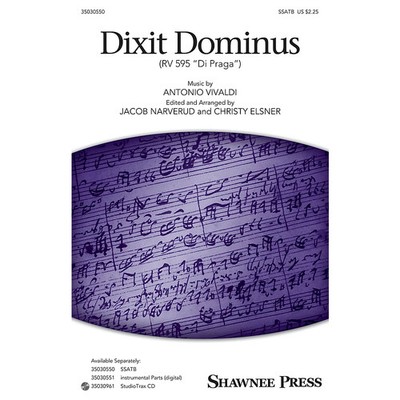 Shawnee Press Dixit Dominus SSATB arranged by Jacob Narverud