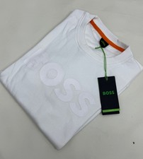 Hugo Boss Terry Cotton Crew Neck Boss Logo Sweatshirt