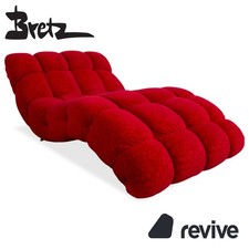 Bretz Stoff Liege Rot Sofa Couch
