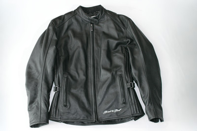 Women s Street & Steel Leather Motorcycle Jacket, Large, Detachable Liner