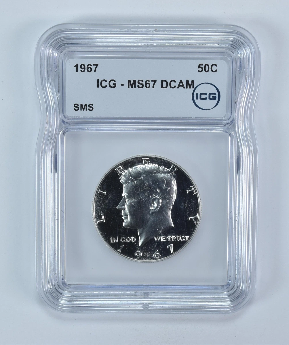 アメリカ 1966年 SMS .ケネディ ハーフダラー 銀貨 MS67 ○アメリカ