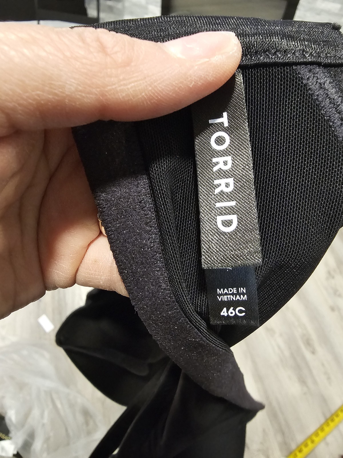 TORRID CURVE  FULL COVERAGE 46C Solid BLACK 4 Hook - image 3