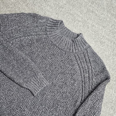 Prana Sky Meadow Weave Pattern Sweater Recycled Material Cotton Blend Size M