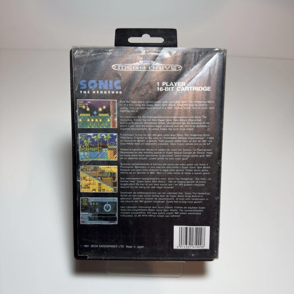 Sonic the Hedgehog Sega Mega Drive Game Tested & Working - Image 2 of 4