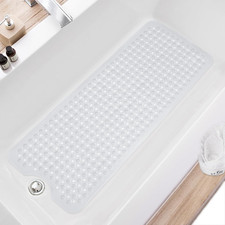 Bath Tub and Shower Mats, Non Slip 40 X 16 Inch Extra Long Bathtub Mat, Machine