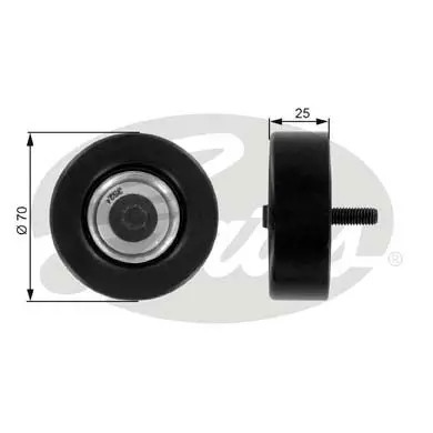 Galoppino/Guidacinghia, Cinghia Poly-V GATES T36175 - Immagine 2
