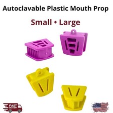 Valdent USA 2/Pk Dental Mouth Prop Bite Block S/L Flexible Plastic Autoclavable