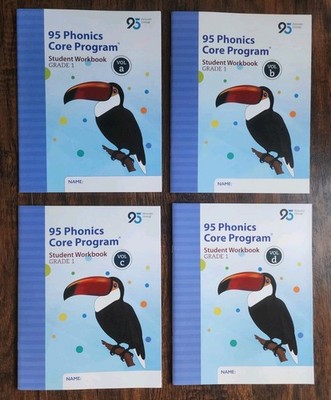 95 Phonics Core Program Student Workbook Grade 1 Vol. A - D