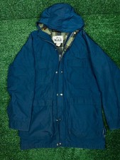 Woolrich Mountain Parka Women's Small Plaid Wool Lined Hooded Jacket Vintage USA