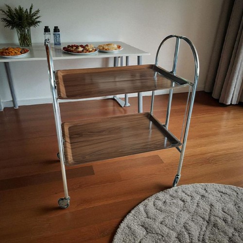 Bremshey Dinett Desserte Pliable Design Icône 60er Ans Original Haut - Photo 11 sur 12