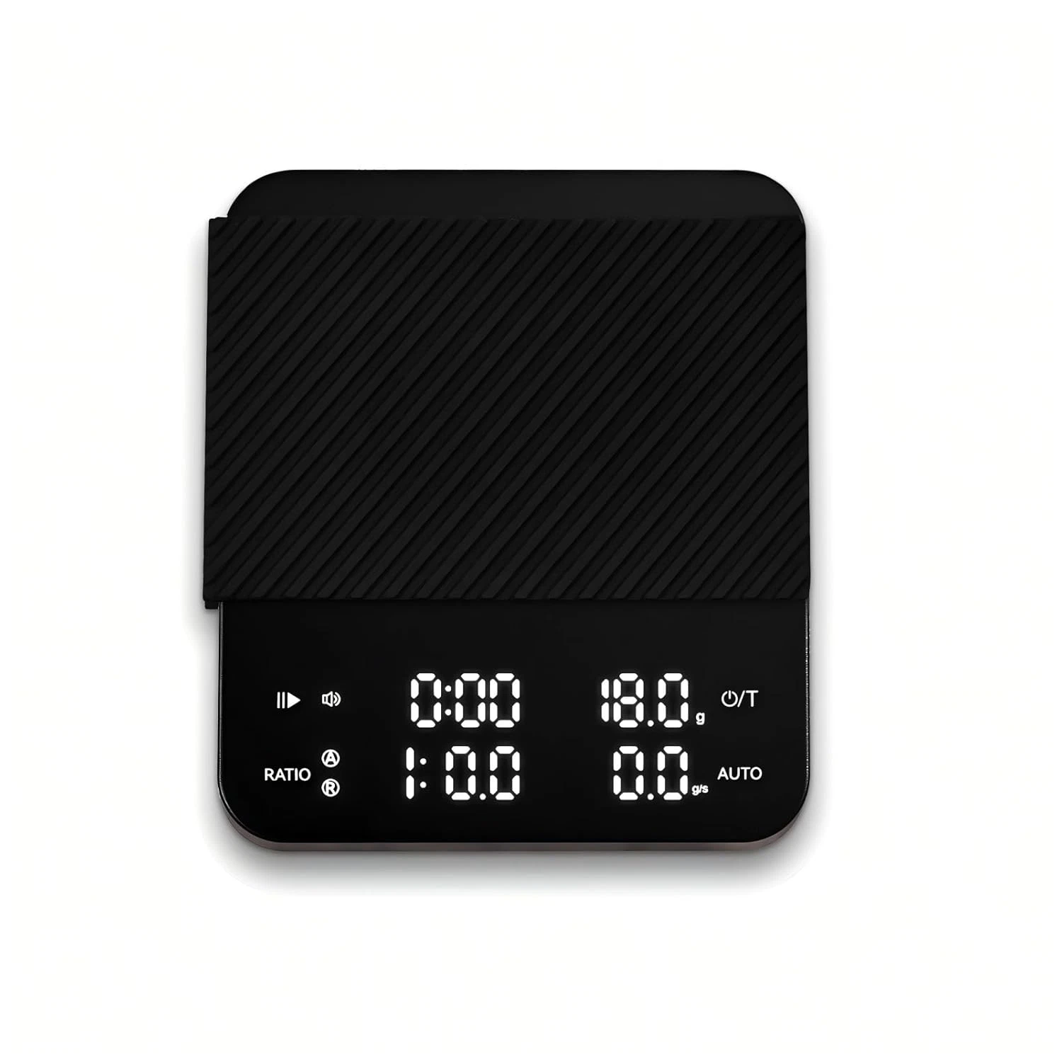 Bascula cafe con temporizador recargable digital barista espresso 2kg 0.1g negro