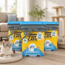 (3 Pack) Purina Tidy Cats Glade Clear Springs Scented Clumping Cat Litter, 35 lb 0.43 per pound