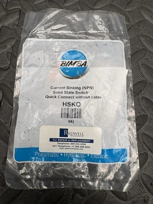 Bimba HSKQ Hall Effect Sensor 4.5-30VDC NPN Band Mount Switch