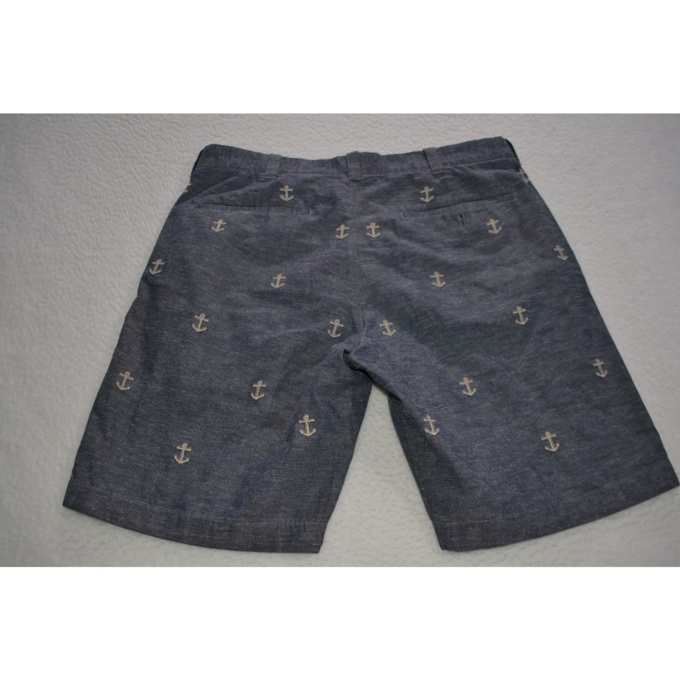 Pantalones Cortos de Golf J Crew Hawaiano Lino Mezcla de Algodón Para Hombres Talla 31 Ancla Náutica Foto 4 de 4