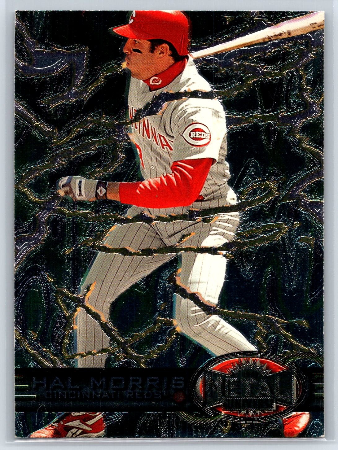 1997 Metal Universe Hal Morris Cincinnati Reds #48