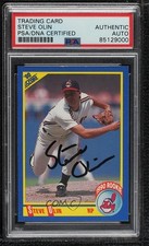 PSA/DNA 1990 Score Steve Olin #590 PSA/DNA Authentic Card & Auto Rookie RC 0o9. rookie card picture