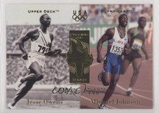 1996 Upper Deck Olympicard Passing the Torch Jesse Owens Michael Johnson 0h1