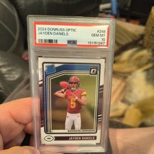 2024 PANINI DONRUSS OPTIC #248 JAYDEN DANIELS ROOKIE RC PSA 10