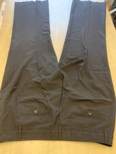 Uniqlo Women’s Black Dress Pants Straight Leg Cotton Button Pockets Size 34