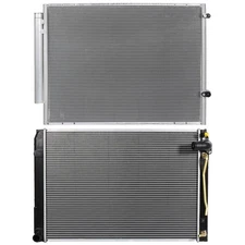 Aluminum Radiator & AC Condenser Cooling Kit For 2005-2006 Toyota Sienna 3.3L V6