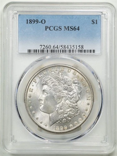 1899-O $1 Morgan Silver Dollar MS64 PCGS 58435158