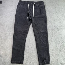 Vuori Pants Mens Large L Grey Corduroy Tapered Travel Chino Optimist Pants