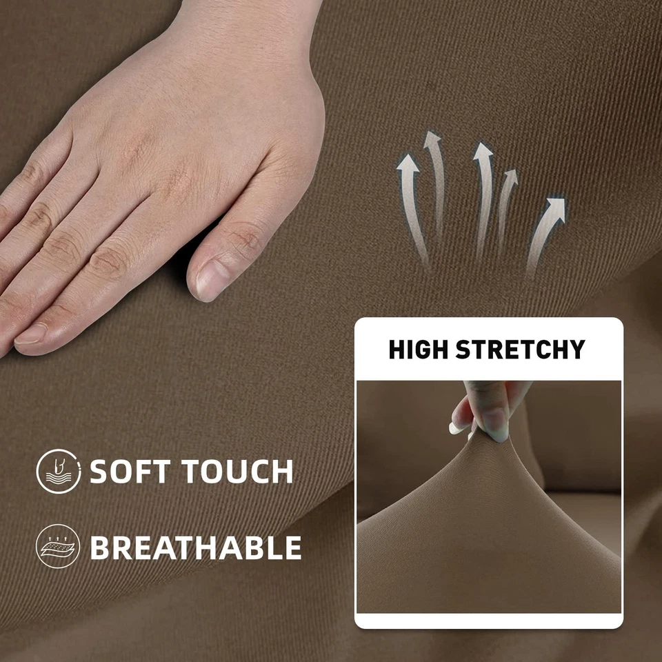 Fundas de sofá seccionales de 6 piezas en forma de L para sala de estar resistente al agua... Foto 4 de 4