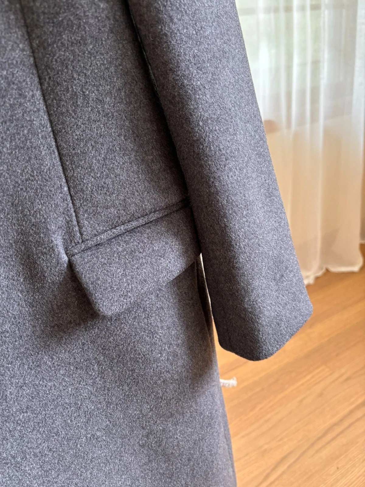 Acne Studios Gavin Melange Wool Gray Overcoat Men’s Sz 44 (XS) - product detail image 4