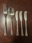 Vintage Gorham Greenbrier Sterling Silver Fork, Spoon and Knives 5 Pieces