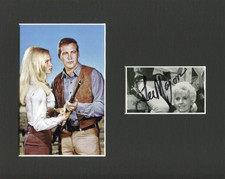 Lee Majors Western The Big Valley Signed Autograph Photo Display W Linda Evans