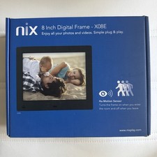 Nix 8 Inch Digital Picture Video Frame X08E Nixplay open box