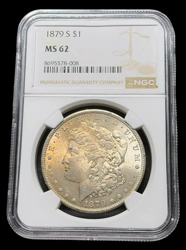 1879-S $1 Morgan Dollar  NGC MS62 Toned