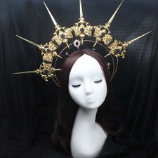 Women's Halo Headpiece Baroque Halo Crown Festival Headpieces Goddess ornament