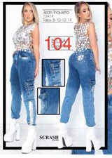 JEANS COLOMBIANOS SC104 Authentic Colombian Push Up Jeans, Jean Levanta Cola