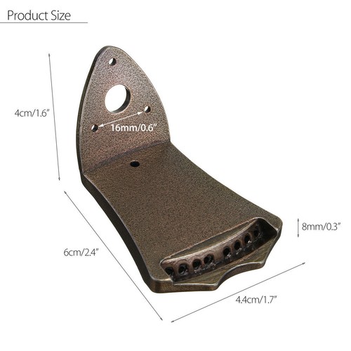 Bronze 8 String Mandolin Tailpiece Rectangle Guitar Instrument Accessories Part - Picture 3 of 7