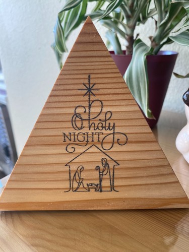 HE IS RISEN & NATIVITY 2 SIDED EASTER CHRISTMAS DISPLAY JESUS TOMB SHIPS FREE - Picture 5 of 5