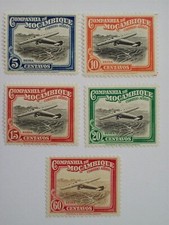 1935 Mozambique Airmail Postage Stamps Scott #C1-C4 & C9, MH