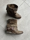 AS 98 Airstep A.S. 98 Womens Gothic Leather Zipper Moto Biker Boots Size 36