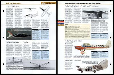 FMA IA-63 Pampa - Focke-Wulf F 19 - A-Z #894 World Aircraft Information Page