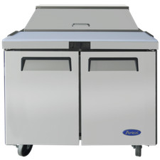 NEW 2 Door 36" Refrigerated Sandwich Prep Table Cooler NSF Atosa MSF3610GR #5495