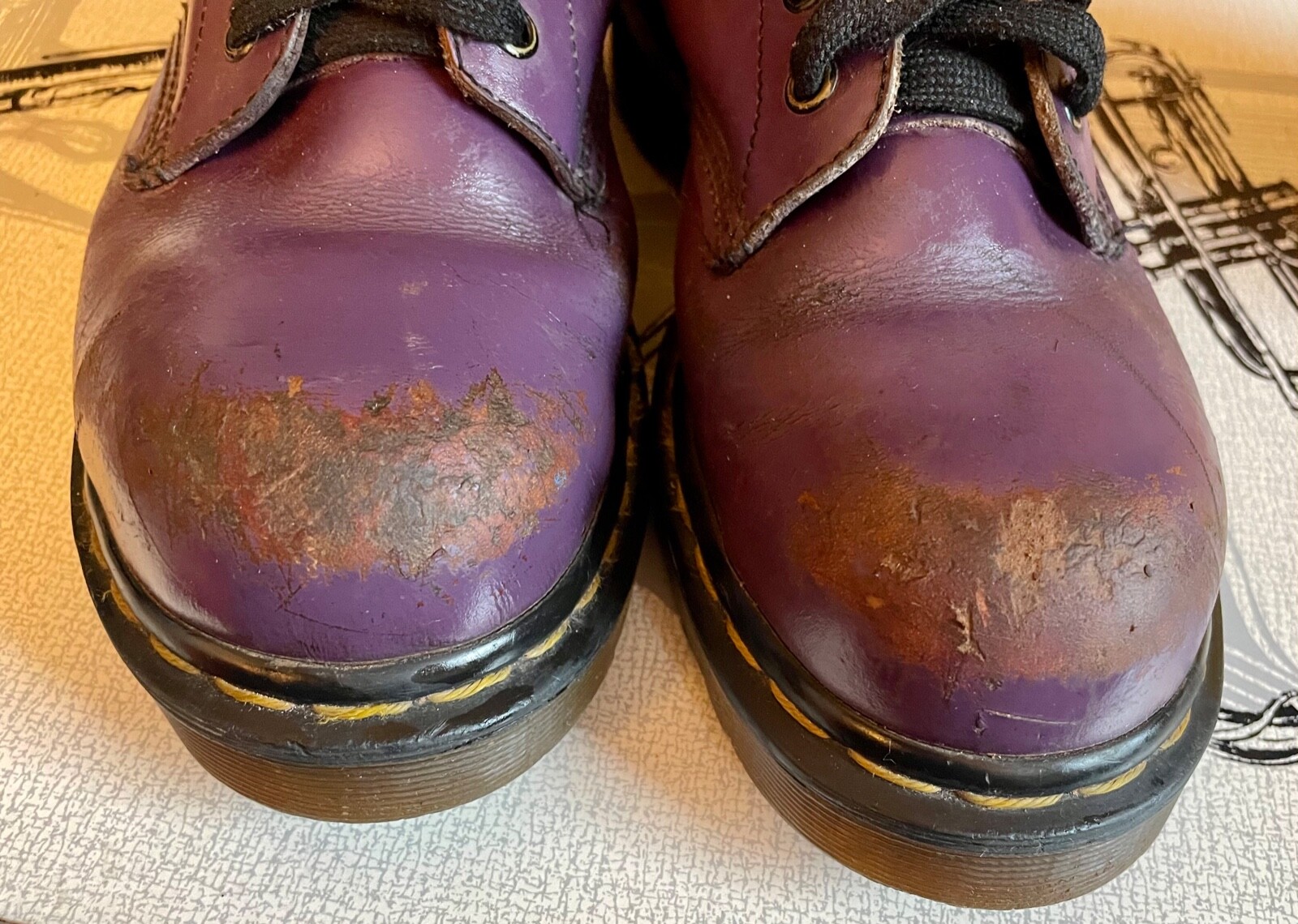 purple vintage women's Dr.Martens boots size 7 eBay