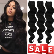 300g Dick Echthaartresse Remy Echthaar Extensions Weft Bündel Tressen Lang Glatt