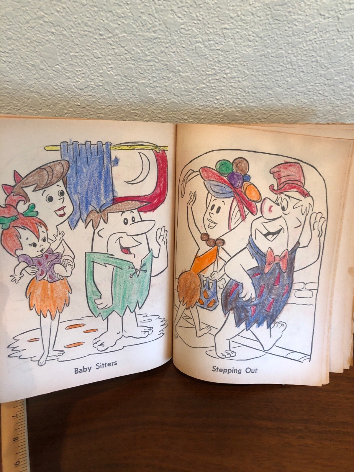 Vintage Whitman Hanna Barbera’s Pebbles Flintstone Coloring Book ~ Used ...
