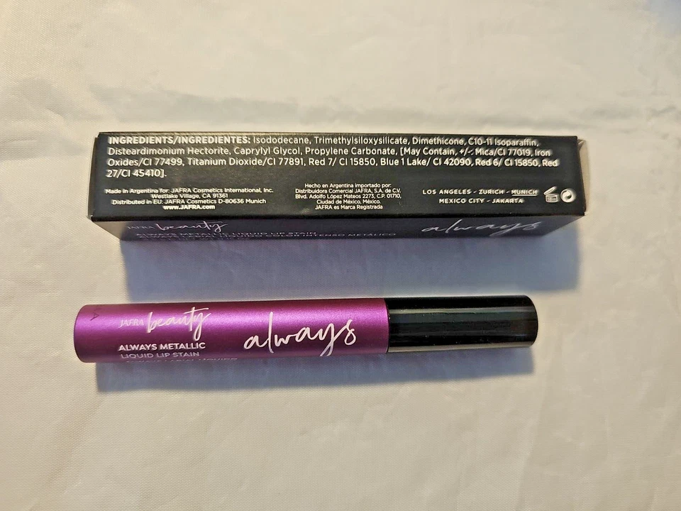Jafra ALWAYS Luminous Metallic Lip Stain & Magical Lilac Lip Shine WOW! Purple! - Image 4 of 4