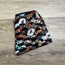 LULAROE Stretchable High Waisted Black Floral Print Leggings Women's One Size