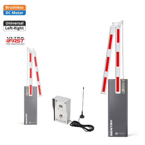 SENTRY BRUSHLESS Electric Automatic Folding 180 Degree Boom Barrier Gate park...