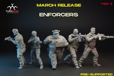 Turnbase Miniatures Modern Enforcers US Police Law Enforcement Spectre Ops 28mm